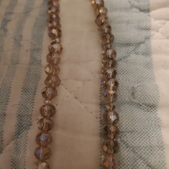 Crystal Pendent Necklace with Beads. - Picture 3 of 5